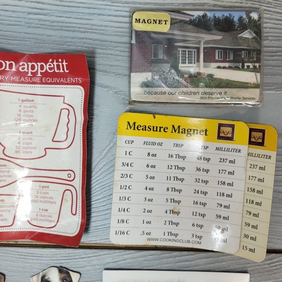 Kitchen Refrigerator Magnets - Dali, Herbs, Dogs, Butterfly, Measurement Tables - Picture 7 of 16